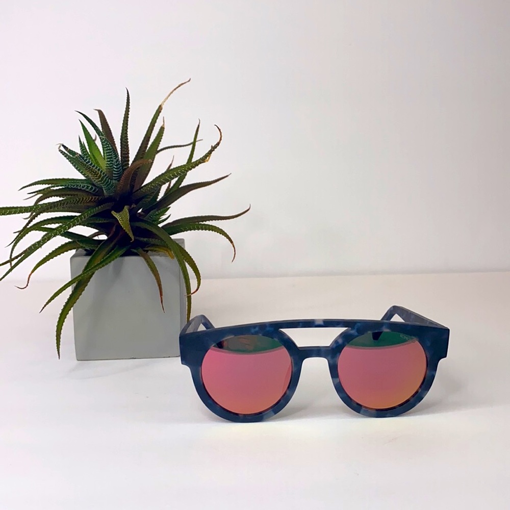 KOMONO Dreyfuss Sunglasses New Matte Indigo Demi - Picture 13 of 15